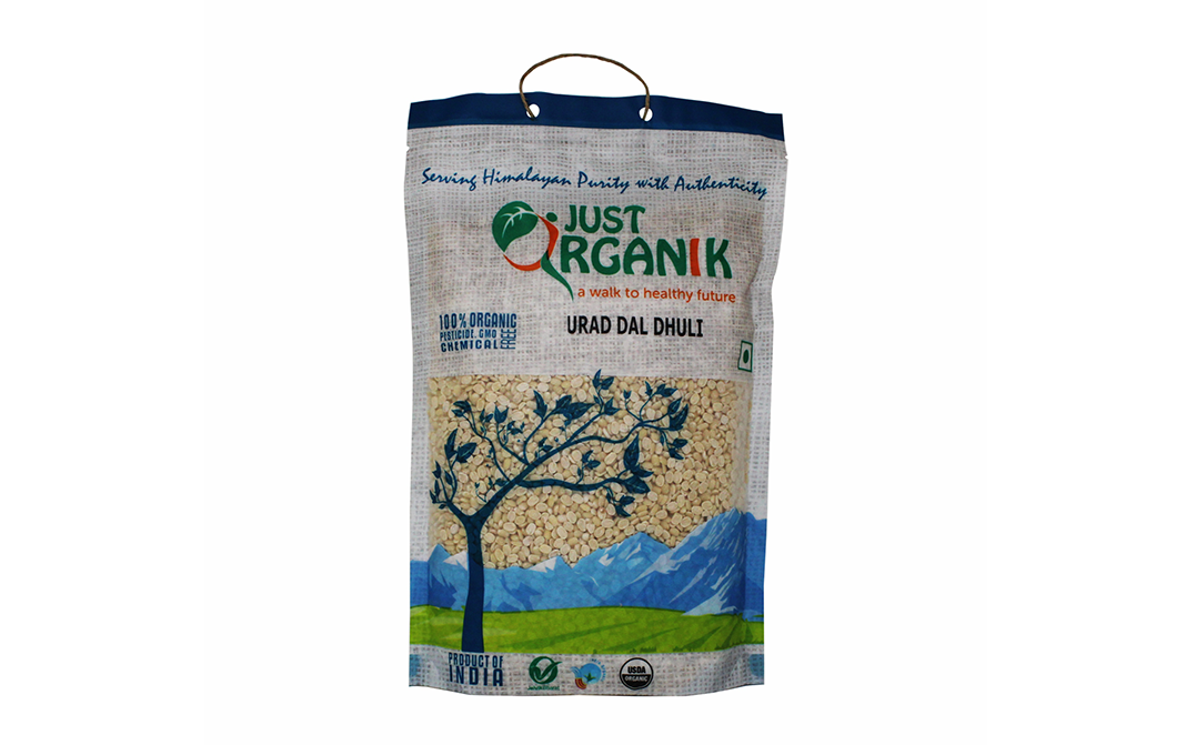 Just Organik Urad Dal Dhuli   Pack  500 grams